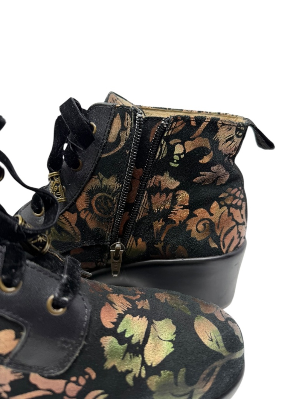 Alegria Eliza Regal Copper Floral Ankle Boots - Picture 10 of 15